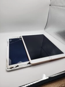 iPad repair, before and after photo
